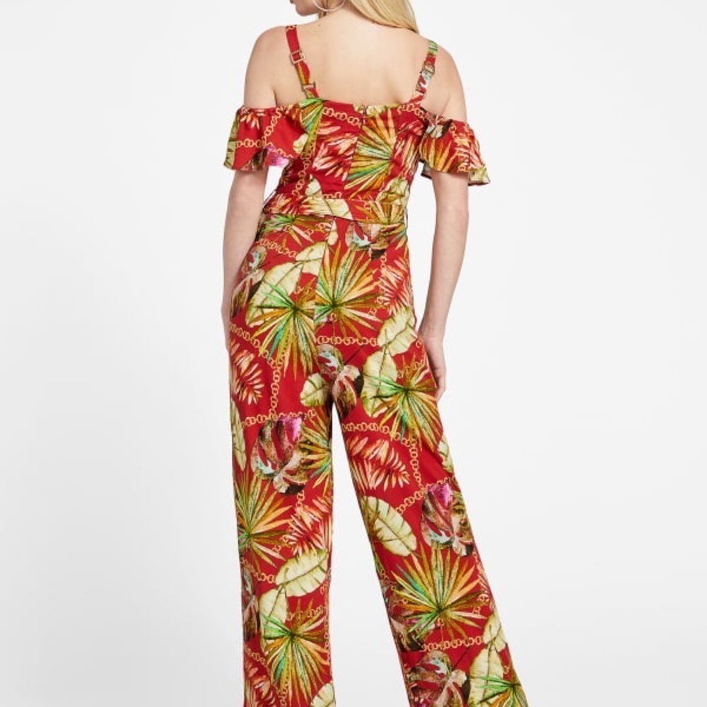 🍍NEW Guess Zelma Printed Jumpsuit - Size Small - Picture 4 of 8